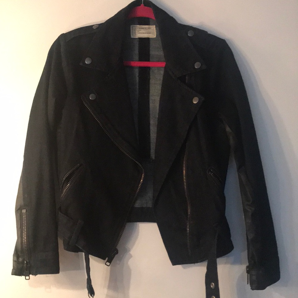 Current Elliott Denim Moto Jacket